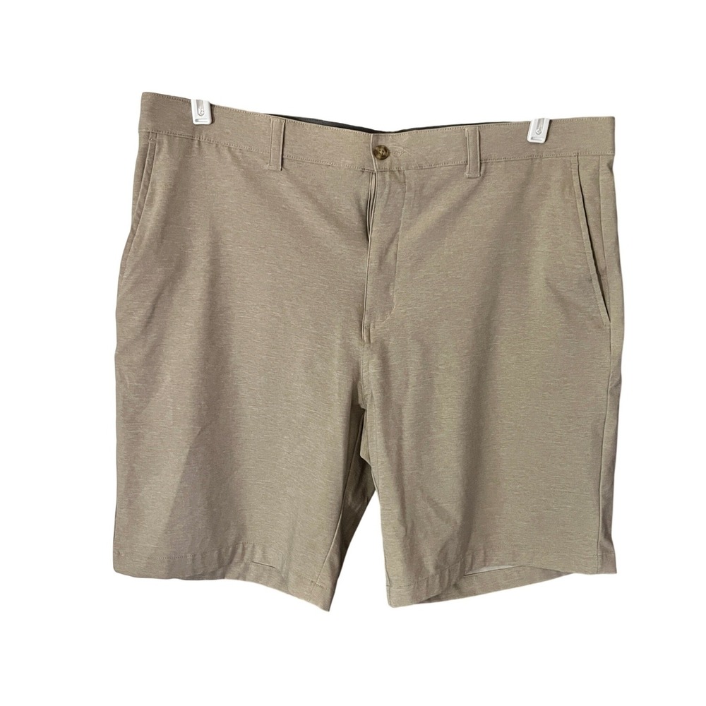 Perry Ellis Ben Hogan Signature Golf Shorts Men's Size 38 Beige Stretch